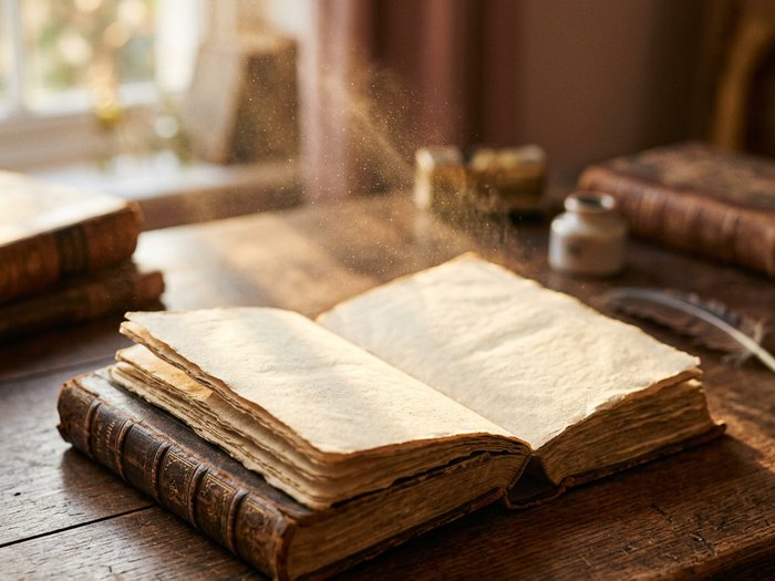 Libro illuminato dal sole, simbolo della Lettura della Croce di Incarnazione